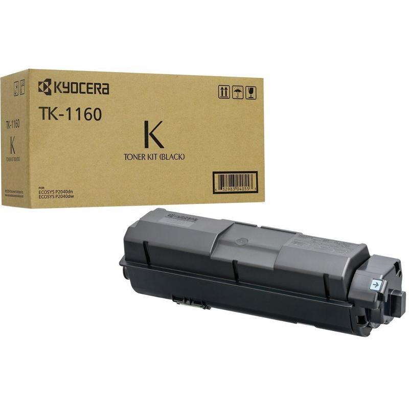 Тонер-картридж Kyocera TK-1160 черный для Ecosys P2040d n/P2040dw(7 200 стр)
