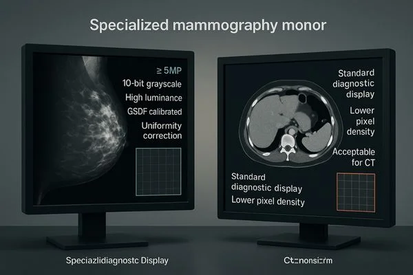 Требования в отображении изображения маммографии и компьютерной томографии