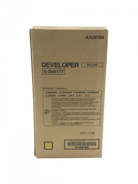 Девелопер Konica Minolta DV-617Yжелтый для BIZHUB PRO C6000/C7000/C65HC/C70HC (A1U9760) 340 000 стр.