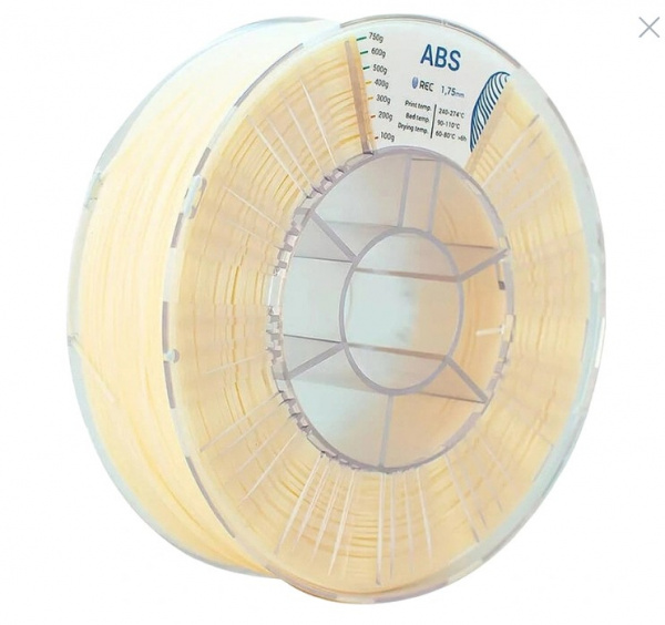 Пластик ABS для 3D-принтера Rec бежевый матовый 1.75 мм 0.75 кг