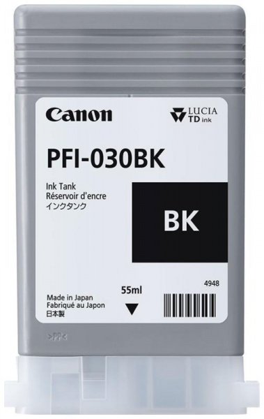Картридж Canon PFI-030BK (black), 55 мл для tm-240/340