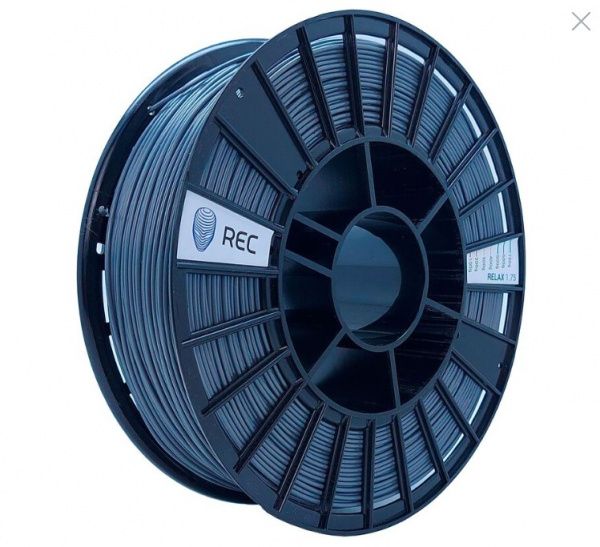 Пластик PETG для 3D-принтера Rec серый глянцевый 1.75 мм 0.75 кг
