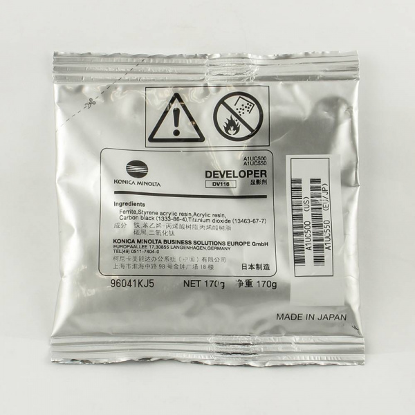 Девелопер Konica Minolta DV-116 черный для Bizhub 164/165/185/215/225i/226/266/306 (A1UC550) 55 000 стр.