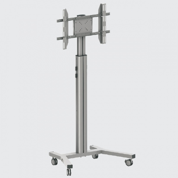 MDP-0110-S / MediaPro 110 - Мобильная стойка для Дисплея 30-60" 60кг 1690 макс 2х полки серебро