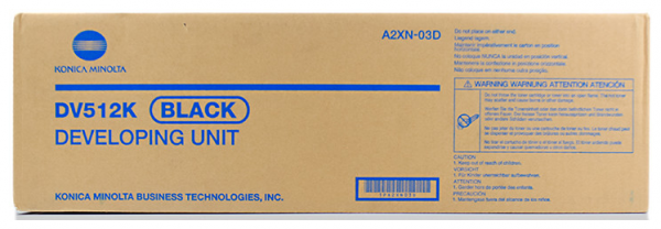Блок проявки Konica Minolta DV-512K черный для  bizhub 224/284/364/454/554/C224/C284/C284e/C364/C454/C554 (A2XN03D) 600 000 стр.
